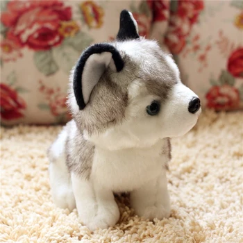 18 22 30 CM Symulacja Pies Pluszowe Zabawki Husky Miękkie lalki piękne realistyczne dobrej Jakości zabawka festiwal Urodziny Prezent dziecko