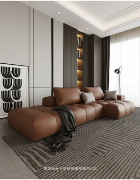 Skandynawski wysokiej jakości sofa, rozmiar rodzinnego salonu, połączenie prostej nowoczesnej kanapy Księżniczki, luksusowy, wysokiej jakości sofa