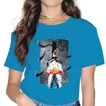Fullmetal ALCHEMIST Japońska Manga t-Shirt dla Kobiet Dziewczyna Środków pielęgnacyjnych do twarzy Monochromatyczny Wypoczynek Bluzy t-Shirt Modny Temat