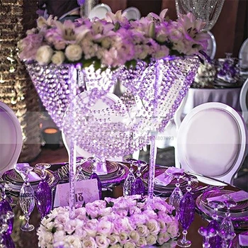 6 szt.) ozdoba weselnego stołu podstawka do kwiatów akrylowy kryształ wysoki kwiat podstawa ślubny kwiat centralne części do ślubu 1772