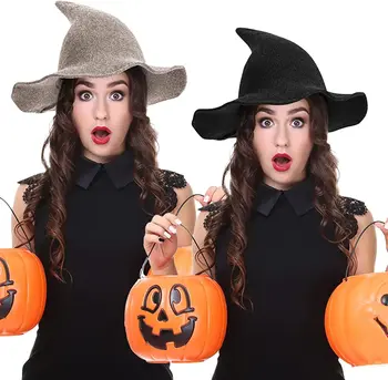 Moda karnawał czarodziej kapelusz Halloween osobowość czarownica i szpiczasty kapelusz Halloween cosplay dorosłych dzieci Czapka Mężczyzna kobiet prezent