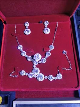 Koraba S925 Srebrny Retro Pałacowy Styl Naturalny Akwamaryn Naturalny Kamień Szlachetny Luksusowy Zestaw Biżuterii Dla Dziewczynek