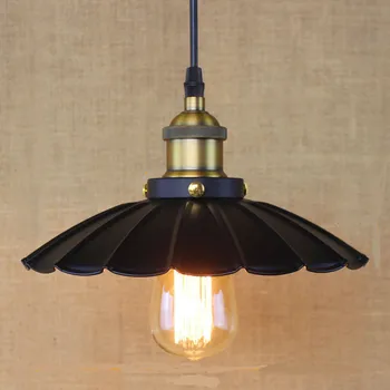 Amerykański Przemysłowy Vintage Lampa Wisząca retro cafe Kreatywny Szklany Lampa Do baru Oświetlenie Sklep Odzieżowy Średnica Lampy 24 cm