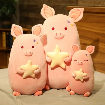 Olbrzymi Pluszowy Mini Lot Świnia Miękka Lalka Anime Pluszowy Prosiaczek Zabawka Zwierzę Kawaii Miękkie Pluszowe Poduszki Poduszka Dla Dzieci Pocieszające Prezent